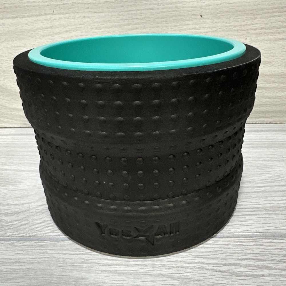 YES4ALL Wheel  6" Deep Tissue Roller Mid Upper Back & Neck Pain Relief & Massage